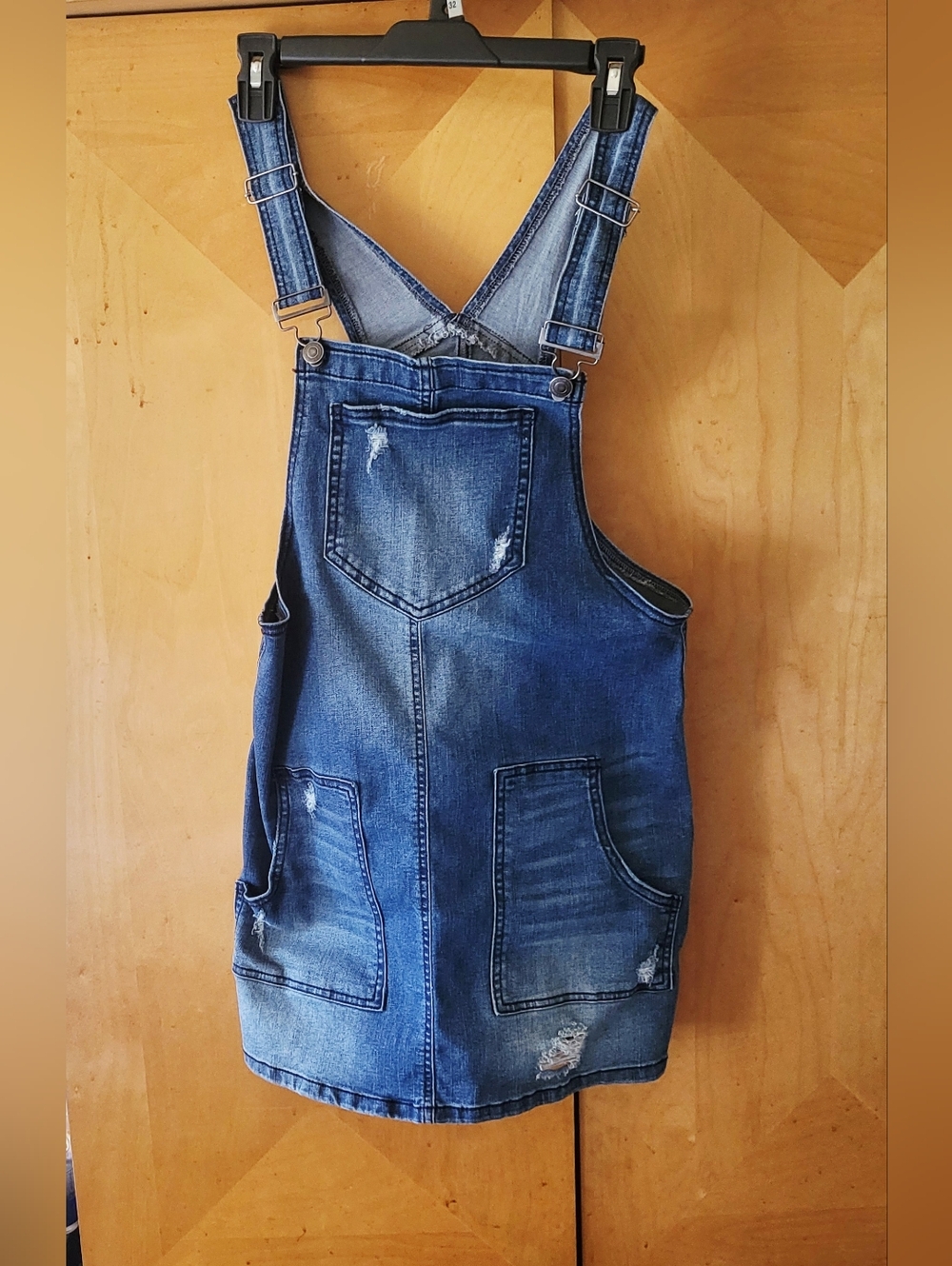 SO Denim Overall Mini Dress